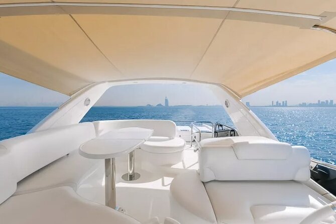 2 hour Private Yacht Tour with Dubai Marina Skyline View - Atlantis, The Palm, from the sea