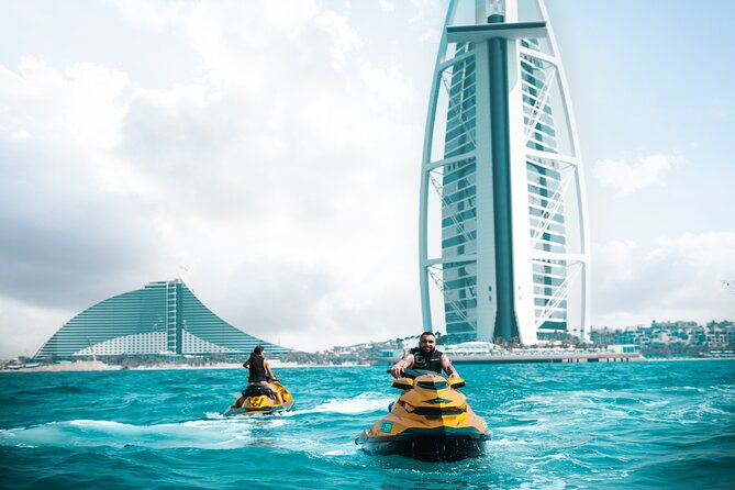 24 Karat Gold Jet Ski Adventure with Burj Khalifa View - Burj Al Arab Photo Stop