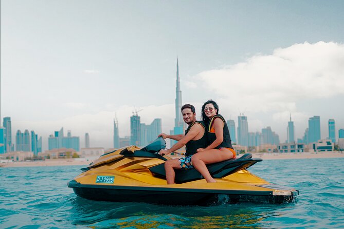 24 Karat Gold Jet Ski Adventure with Burj Khalifa View - JBR, Music, and the Dubai Style Factor
