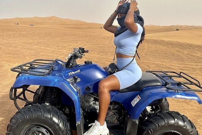 4 Hours Desert Tour with Quad Bike Camel Ride & Sandboard - Quad biking is the main hands-on activity