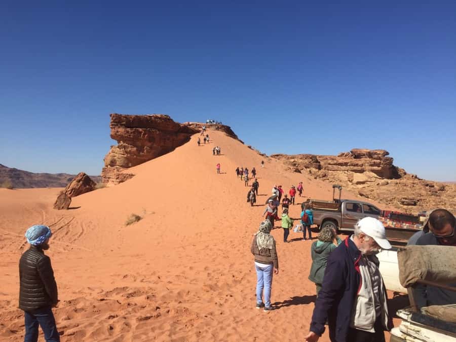 4Hour Jeep Tour (Morning or Sunset) Wadi Rum Desert Highligh - Wadi Khazali and its ancient inscriptions