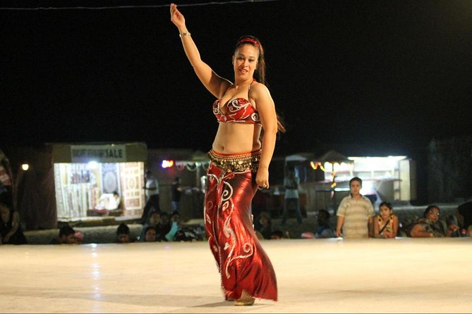 4X4 Dubai Desert Safari with BBQ dinner, Camels & Live Show - BBQ dinner, soft drinks, and the evening show