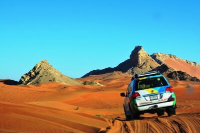 4×4 Hatta Safari to Fossil Rock & Honey Bee Garden visit with Breakfast
