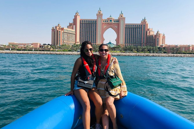 90-Min Speed Boat: Burj Al Arab, Atlantis, Ain Dubai & Ice Cream! - Racing toward the Burj Al Arab