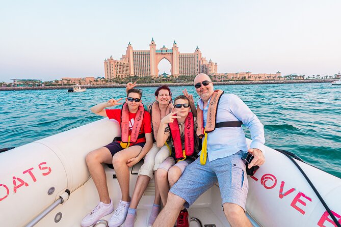 90 Mins Speedboat Tour Dubai Marina JBR Atlantis and Burj Al Arab - The first stretch shows Dubai from a new angle