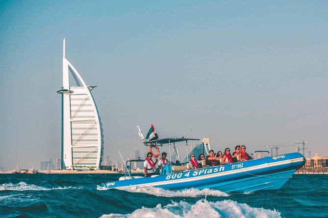 90 Minutes Speedboat Tour Dubai Marina, Burj Al Arab and Atlantis - Cruising around Palm Jumeirah