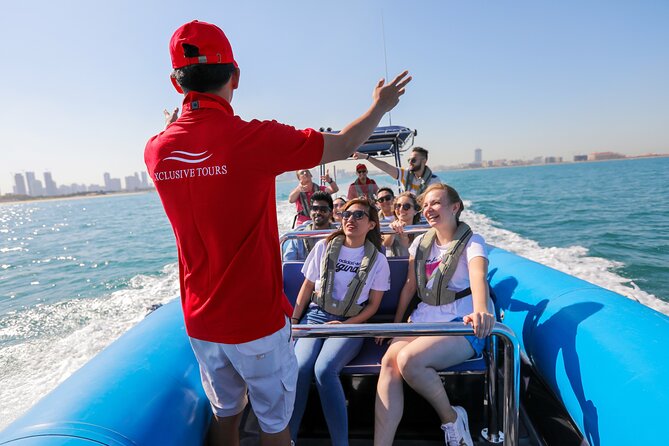 90 Minutes Speedboat Tour: Marina, Atlantis, Palm & Burj Al Arab - How fast is the speedboat section?