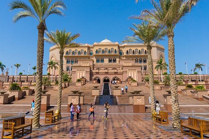 Abu Dhabi City Tour, Emirates Palace, Grand Mosque, Louvre Museum - Ferrari World and Yas Island are quick glimpses