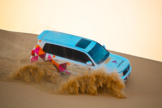 Abu Dhabi Evening Desert Safari - Dune bashing Camel ride and BBQ - Sunset photos and a quieter desert pause