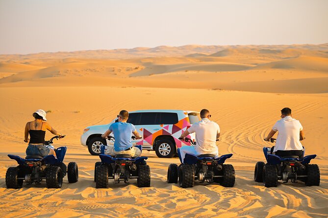 Abu Dhabi Evening Desert Safari - Dune bashing Camel ride and BBQ - Fire, Tanoura, and belly dance performances