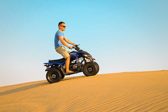 Abu Dhabi Evening Desert Safari - Dune bashing Camel ride and BBQ - The comfort stop before the dunes