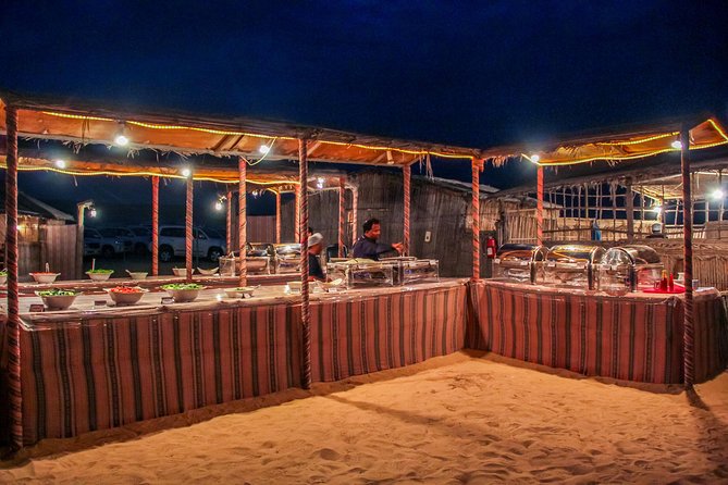 Abu Dhabi Evening Desert Safari with BBQ Dinner and all Camp Activities - The camp combines food, henna, and evening entertainment