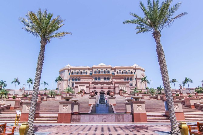 Abu Dhabi Full-Day City Sightseeing Tour from Dubai - Saadiyat Island and Louvre Abu Dhabi from the road