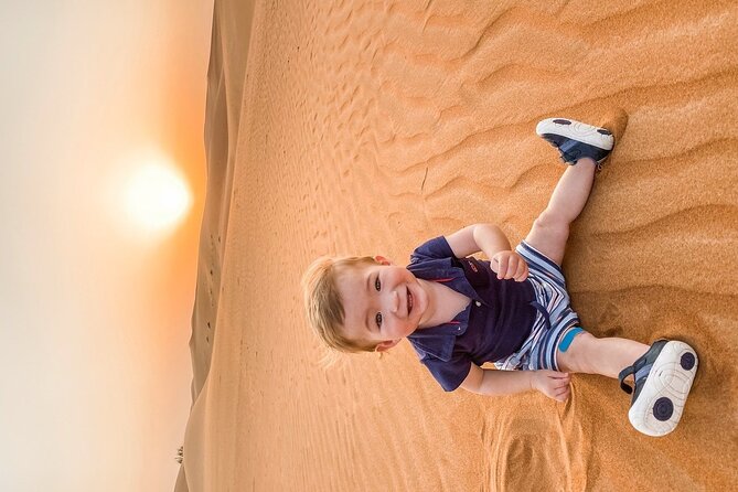 Abu Dhabi - Kids Friendly Morning Desert Safari - A short camel ride to close the outing