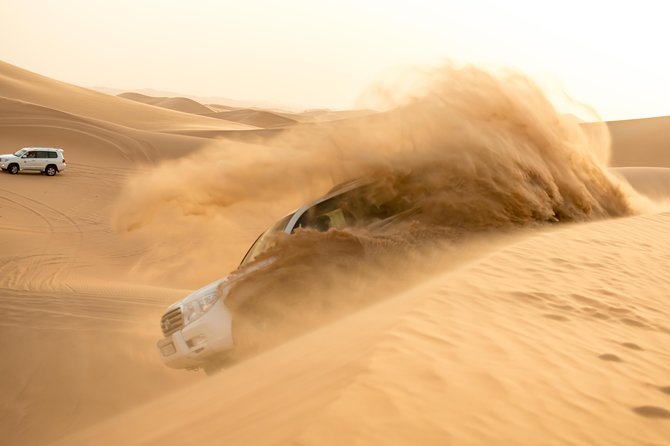Abu Dhabi Morning Desert Safari - The one-hour ride into the sand