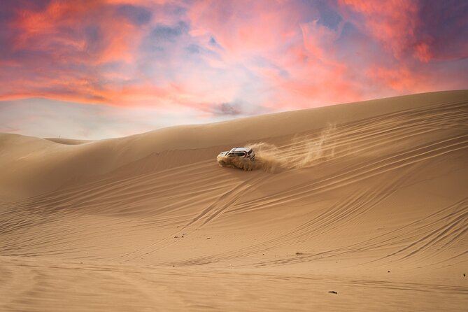 Abu Dhabi Morning Desert Safari: 4x4 Dune Bashing, Camel Ride and Sandboarding - A camel farm and a very short ride