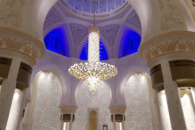 Abu Dhabi Sheikh Zayed Mosque tour Ferrari world outside visit - What the morning pickup means for your day