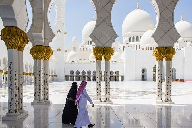 Abu Dhabi Tour Full-Day from Dubai small group with Grand Mosque - The Corniche and Yas Island are quick photo stops