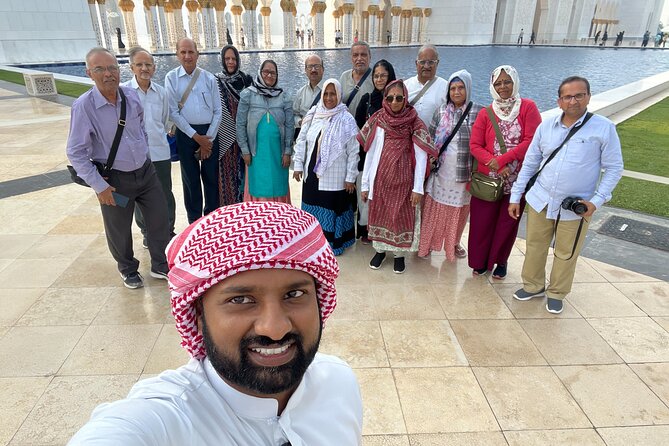 Abu Dhabi Tour Grand Mosque Heritage Village Emirates Palace - Marina Mall and the optional buffet lunch