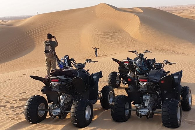 Adventure quad bike tour ( 2 hour private quad biking to deep desert ) - The 400cc automatic quad and the learning curve