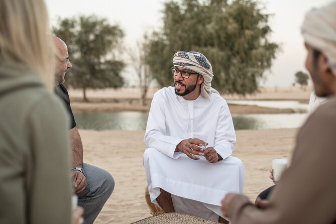 Al Marmoom Oasis Luxury Tent with Bedouin Dinner - Arabic coffee, dates, and the first welcome