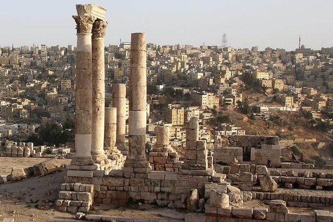 Amman Private City Tour & more. - The Roman Theatre below the hills