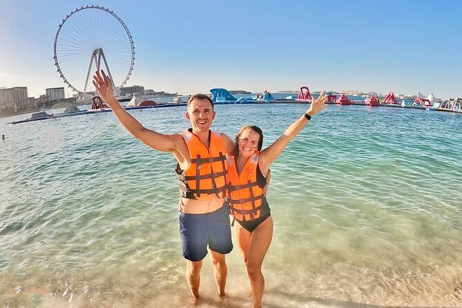 Aqua Fun Dubai Admission Ticket - How the visit unfolds from beach to floating course