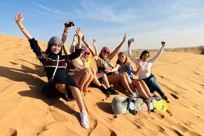 Best Dubai Desert Safari with Buffet Dinner,Sand Boarding & Shows - The 30 to 40-minute dune-bashing session