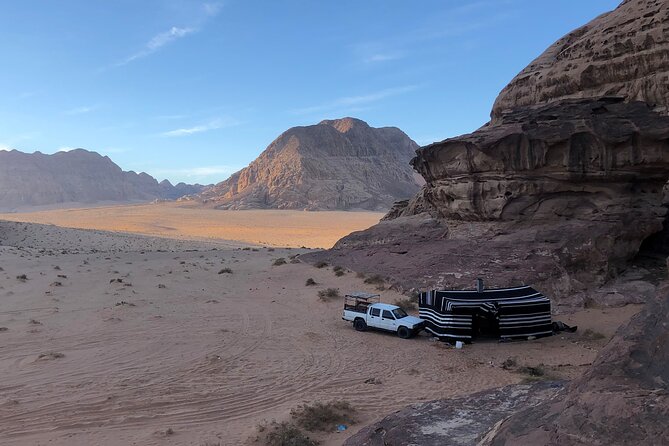 Best of Wadi Rum | Full day Jeep tour + Sleep under the stars | Pack all-in - Red Sand Dunes and open desert views