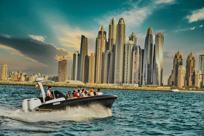 Burj Al Arab 100 Minute Boat Tour - Starting slowly through Dubai Marina Canal