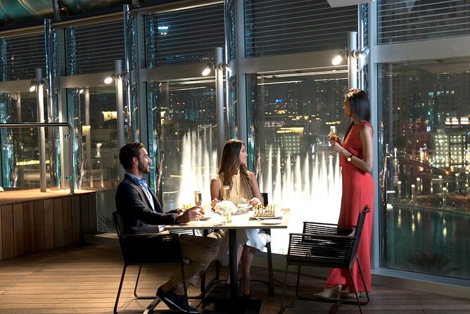 Burj Khalifa 125th Floor, Lunch or Dinner at Rooftop Burj Club - The Burj Khalifa view from floors 124 and 125