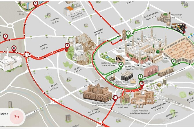 City Sightseeing Al Madinah Hop-On Hop-Off Bus Tour - Al Masjid an Nabawi and Al Baqi Cemetery