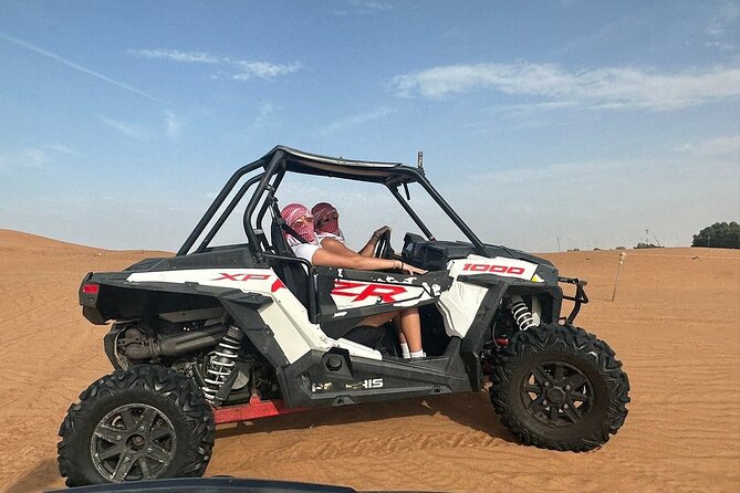 Combo:Deluxe Desert Safari with dinner + ATV self-drive/Quad Bike - Red dunes, dune bashing, and sandboarding