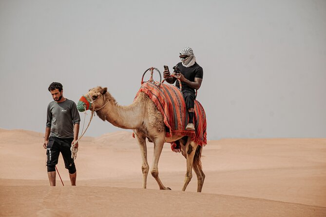 Combo Tour: Grand Mosque Visit & Dubai Desert Safari Experience - Lahbab’s high red dunes and the dune-bashing session