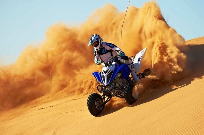Desert Combo safari, Camel ride, Quad Bike and Dune Bashing(ALL INCLUSIVE) - Dune bashing across the sand