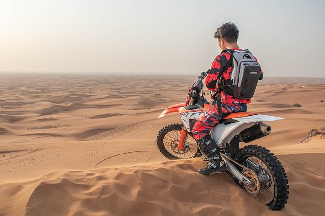 Desert Motorbike Tour in Dubai - Getting comfortable on the bike
