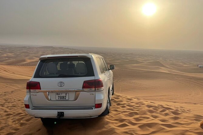Desert safari adventure with BBQ dinner - Shared transport, group size, and guide service