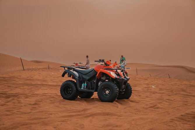 Desert Safari Adventures: Dune Bashing, Camel Rides, and BBQ, ATV - BBQ dinner and stage shows close the evening