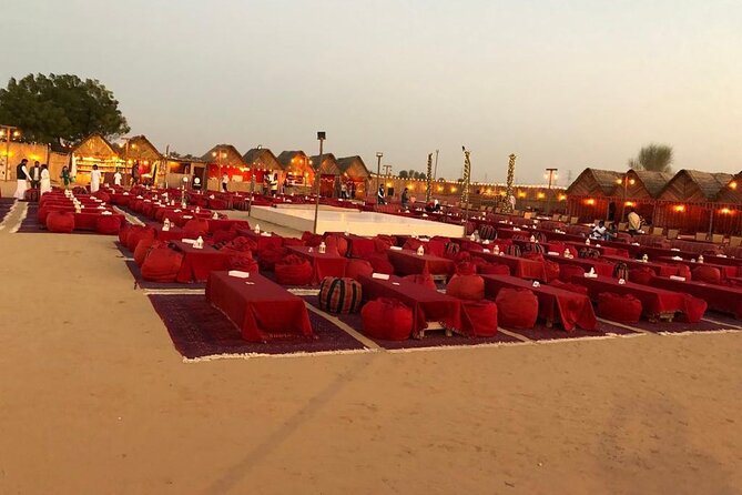 Desert Safari Dubai with BBQ Dinner & Camel Ride - Bedouin-style camp, dinner, and refreshments