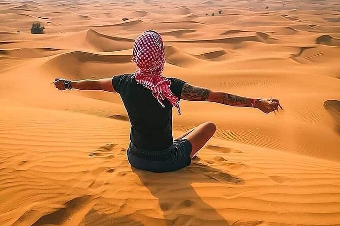 Desert Safari Dubai with Buffet Dinner & 3 live shows - A 30 to 40 minute dune bash in Lahbab