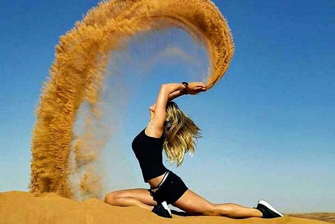 Desert safari in Dubai With BBQ Buffet Dinner Live Entertainments - Sandboarding and the short camel ride