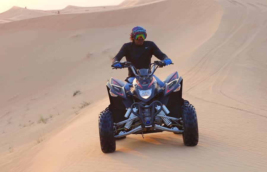 Desert Safari, Quad Bike, Camel Ride, Falcon & Sandboarding - Camels, tea, and a quick falcon photograph