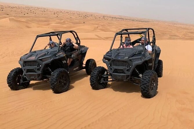 Desert Safari with 30 Minutes Dune Buggy on High Red Dunes in Dubai - Pickup in a shared luxury 4x4