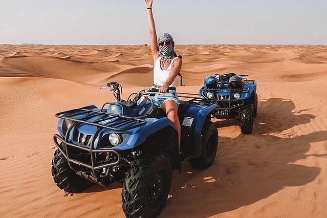 Desert Safari with 30 Minutes Quad Biking on High Red Dunes (Complete Package) - Thirty minutes of quad biking on red sand