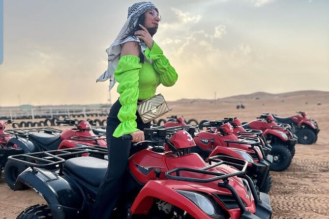 Desert Safari with 4x4 Dune Bashing Camel Ride Sand Boarding - Belly dancing, fire dancing, and Tanura dancing