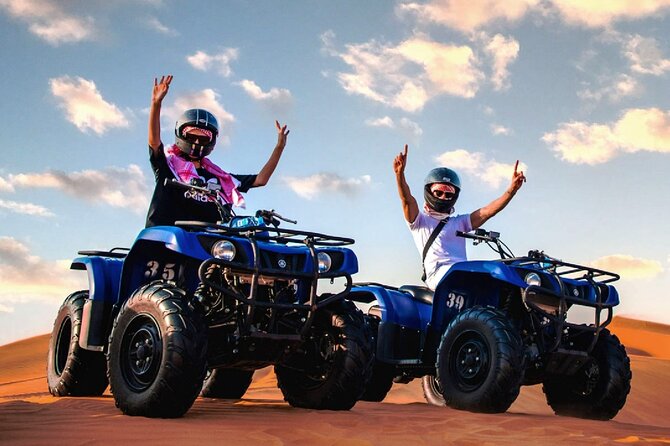 Desert Safari with Dune Bashing and Dinner In Dubai - Sunset photos on the sand