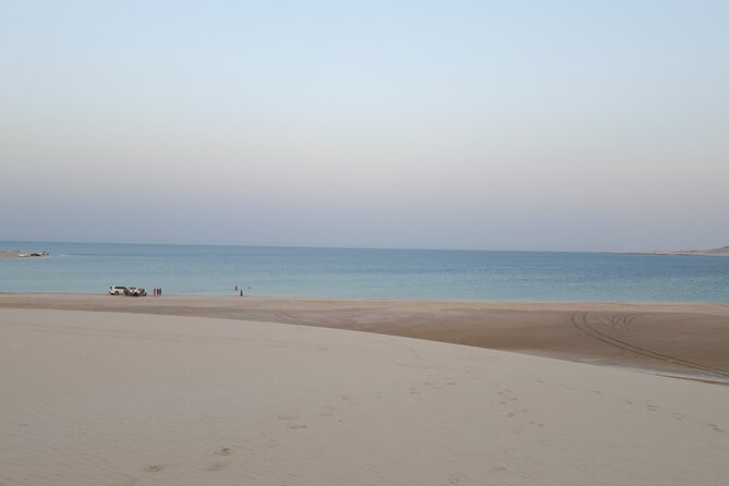 Desert Safari with Sandboarding and Inland Sea Private Tour - Deflating tires before the dune ride