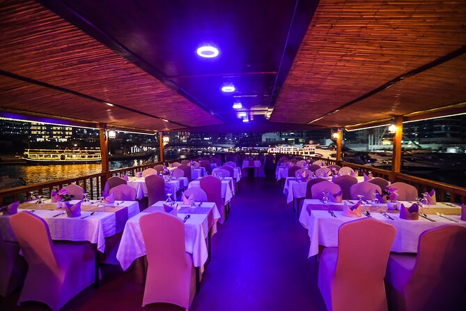 Dinner Cruise in Dubai Marina onboard Alexandra Dhow - Bluewaters and Ain Dubai provide the big finish