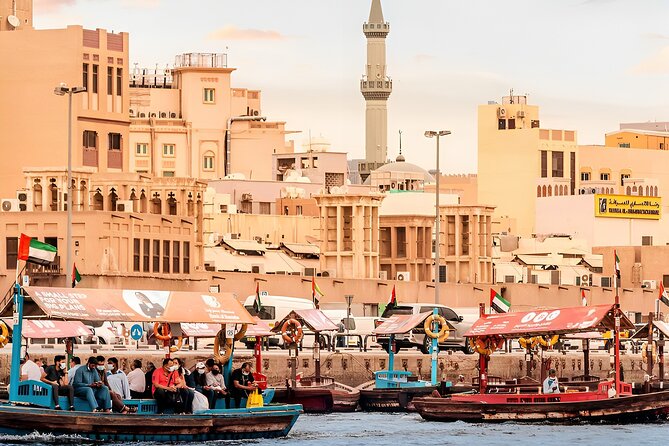 Discover Heart of Dubai's Old Town, Heritage, Abra & Souqs - Crossing Dubai Creek by abra