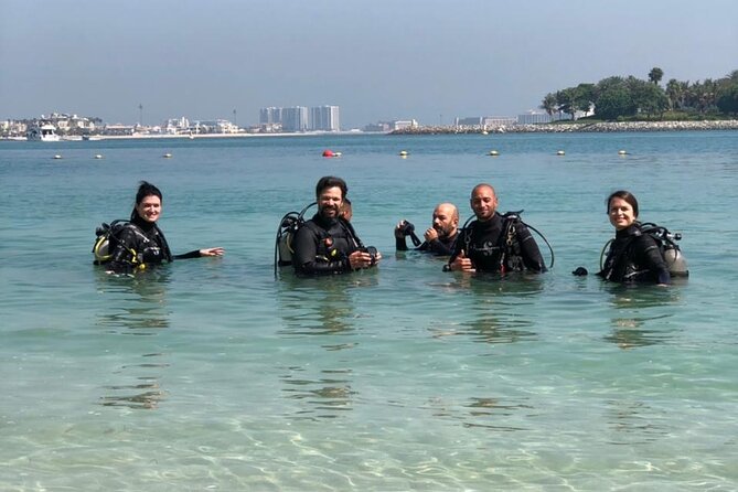 Discover Scuba Diving in Dubai - Entering the Water at Jumeirah Beach